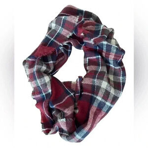 LOOK BY M Alpine Plaid Wrap Scarf